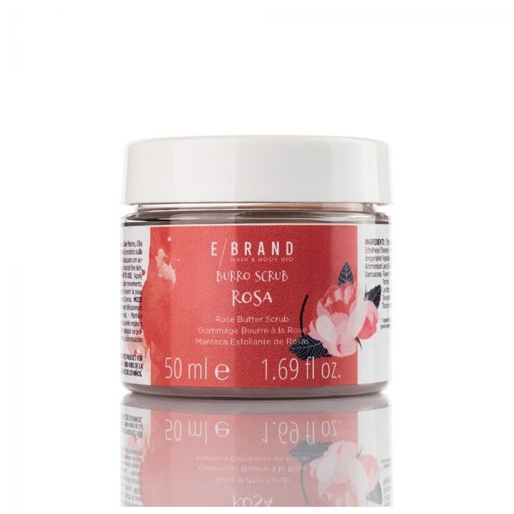 BURRO SCRUB CORPO EBRAND HAIR & BODY - alla Rosa - 50ml