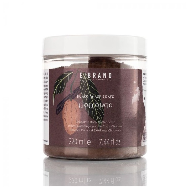 BURRO SCRUB CORPO EBRAND HAIR & BODY - Cioccolato - 220ml